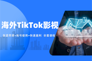 海外TikTok影视全套课程，从搭建渠道+账号使用+变现渠道，出海赚钱实操教程